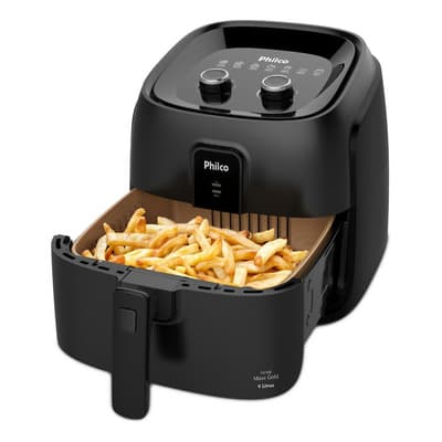 Air Fryer Philco 9l 2000w Cesto Quadrado Gold