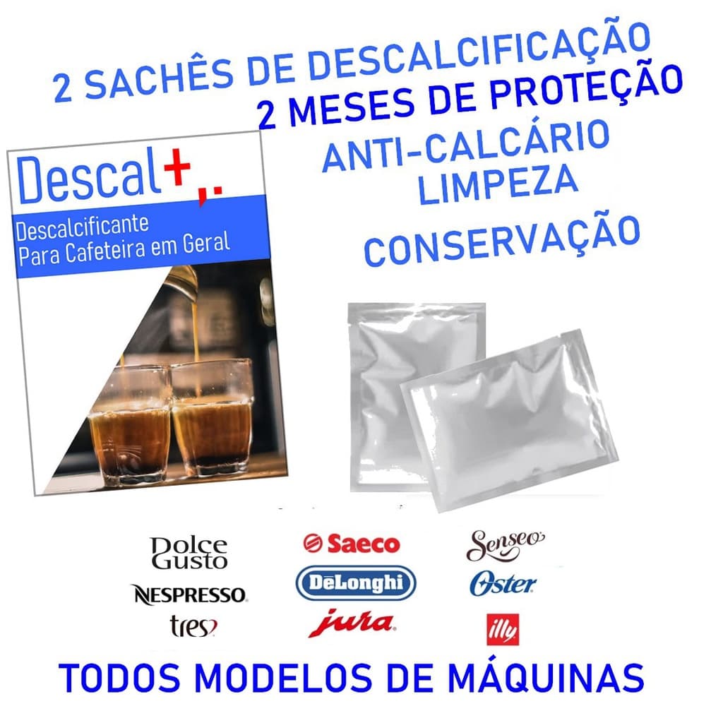 3 Descalcificantes Cafeteiras 3 Corações Dolce Nespresso