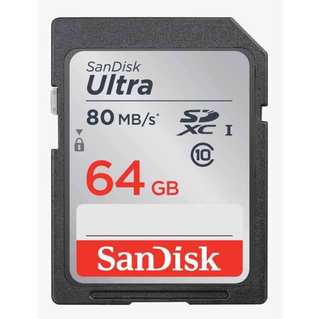 Sandisk Sdxc Ultra 80mb/s 532x 64gb Camera Canon Fujifilm Sd