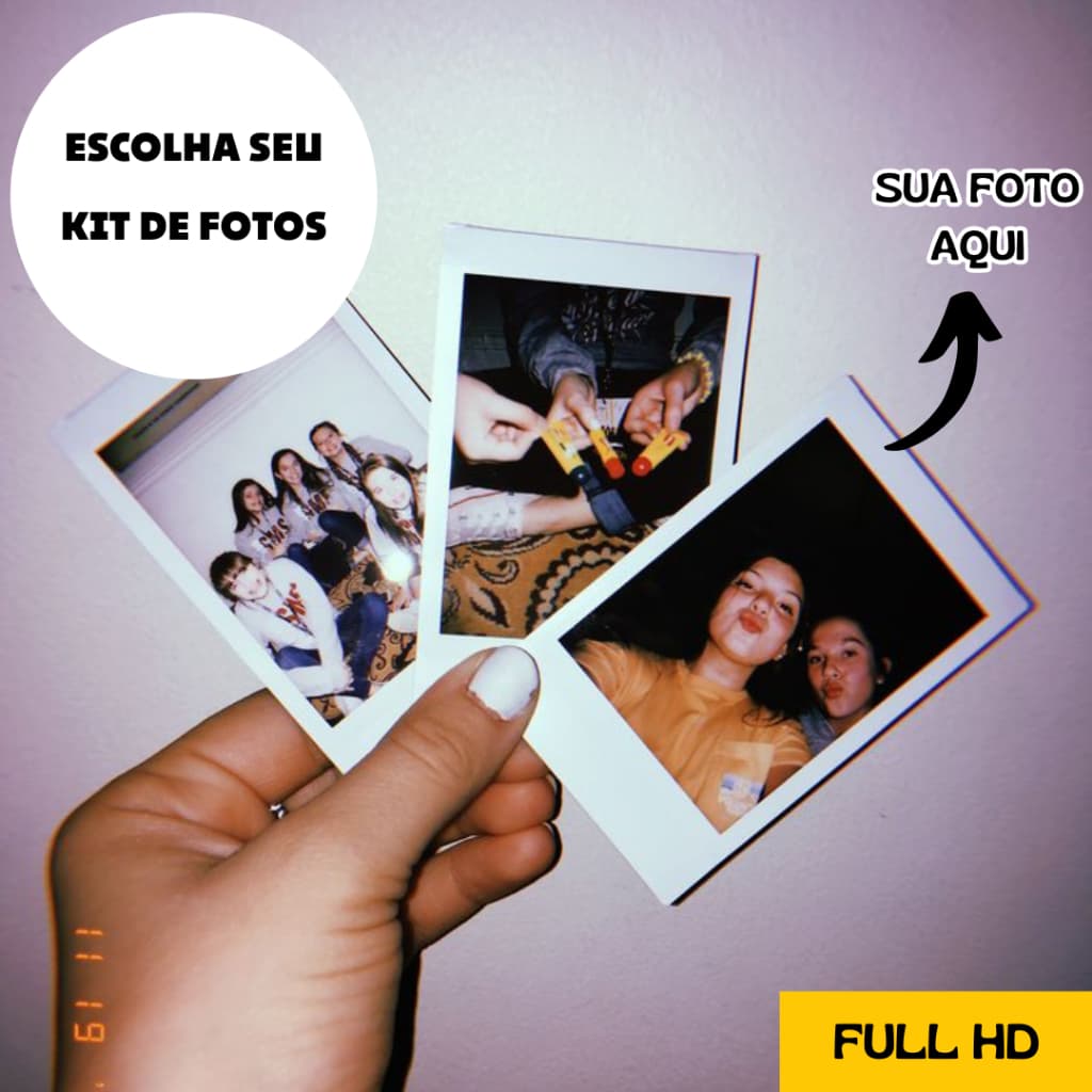 Kit Mini Fotos Personalizadas Full HD - Presente Envio Rápido