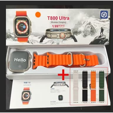 2026 Nova Série 8 Relógio T800 Ultra Smart Watch Esportivo Sem Fio À Prova D'água T800 Ultra3 Max Nfc