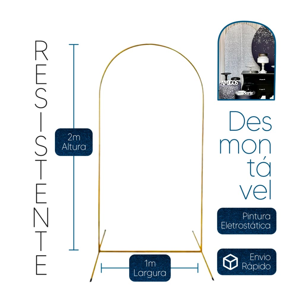 Painel Romano Suporte Estrutura Arco Desmontavel 2x1 para Decoração de Festas e Eventos Pintura Eletrostatica Oferta