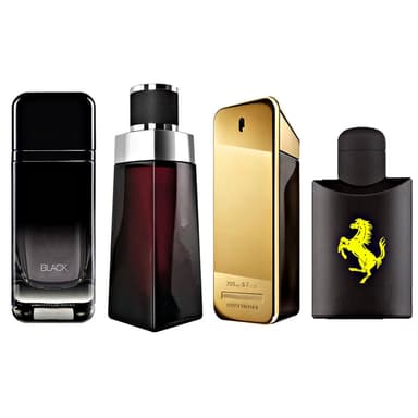 Kit 4 Perfume Masculino Importado Fragancia Concentrada Otima Fixação Refil em Spray