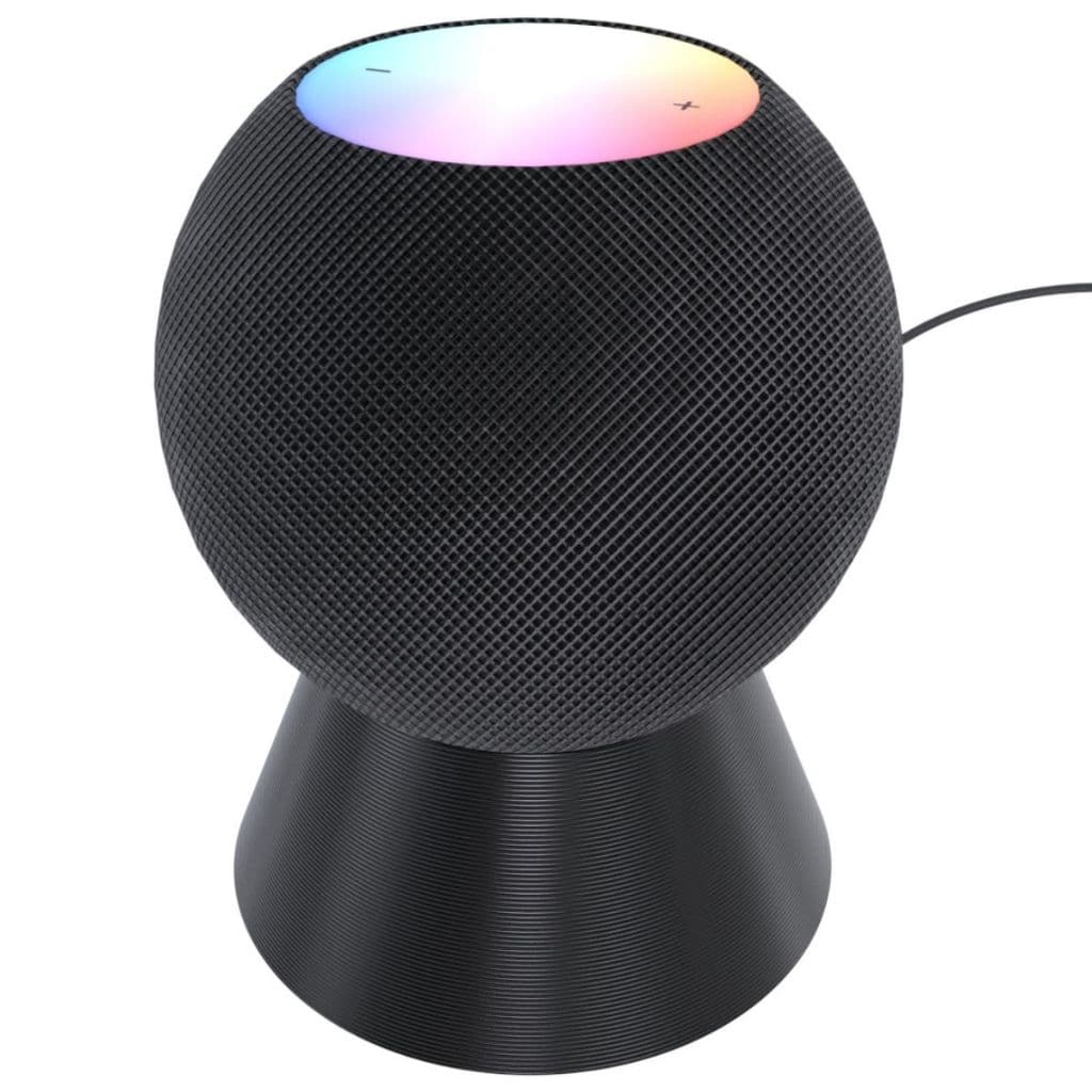 Suporte Base Elevação de Mesa com Organizador de Cabos Compatível Apple Homepod Mini