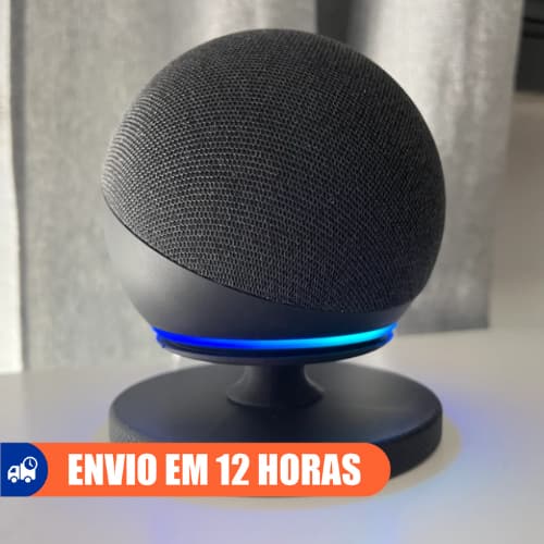 Suporte para Alexa Apple HomePod Mini Minimalista Preto Branco Feito em Impressão 3d