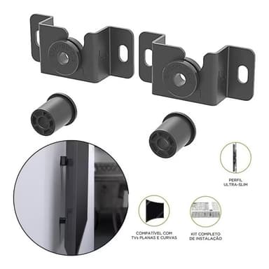 Suporte para Tv Universal Fixo Smart LED Lcd 4K Parede Painel 32 40 42 50 55 60 75 82 100 Polegada