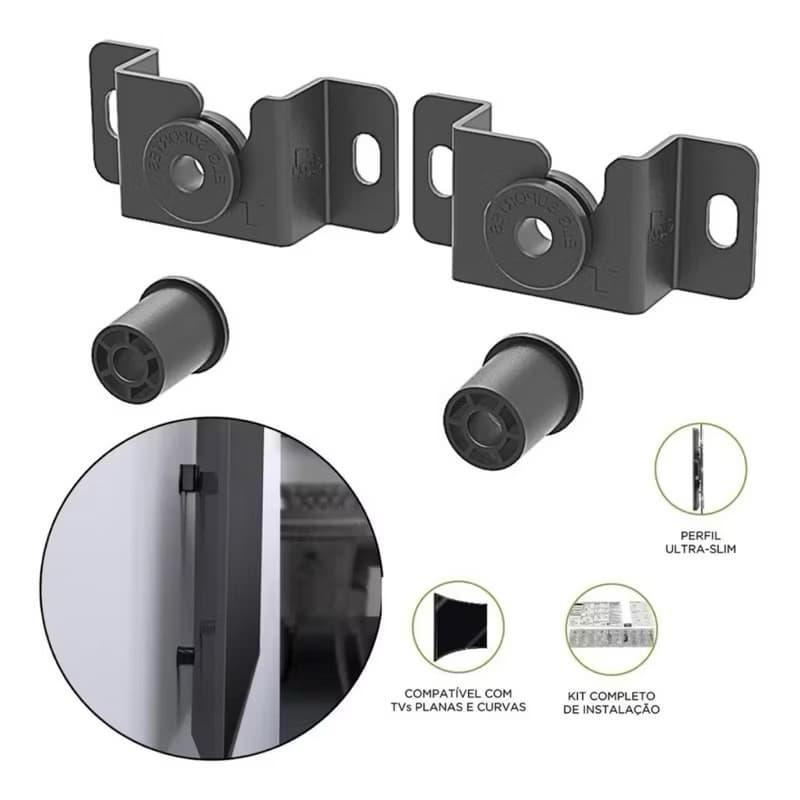 Suporte para Tv Universal Fixo Smart LED Lcd 4K Parede Painel 32 40 42 50 55 60 75 82 100 Polegada