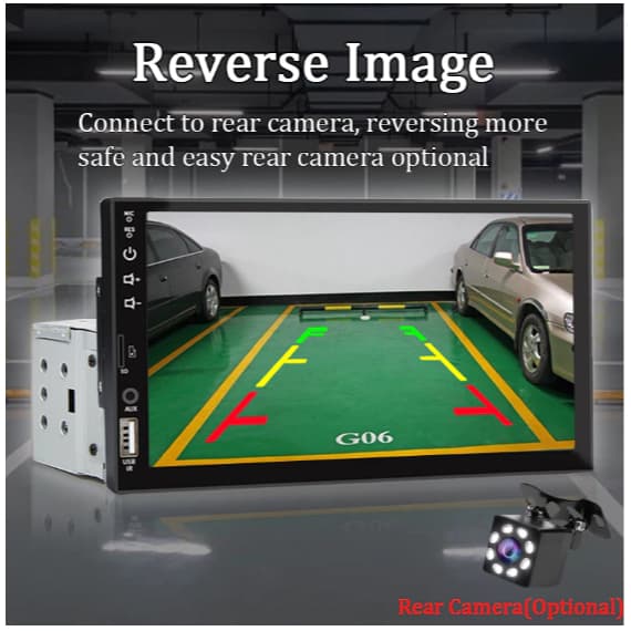 Central Multimídia Universal Mp5 Bt 1 Din 7 Espelha Dvd Câmera de Ré