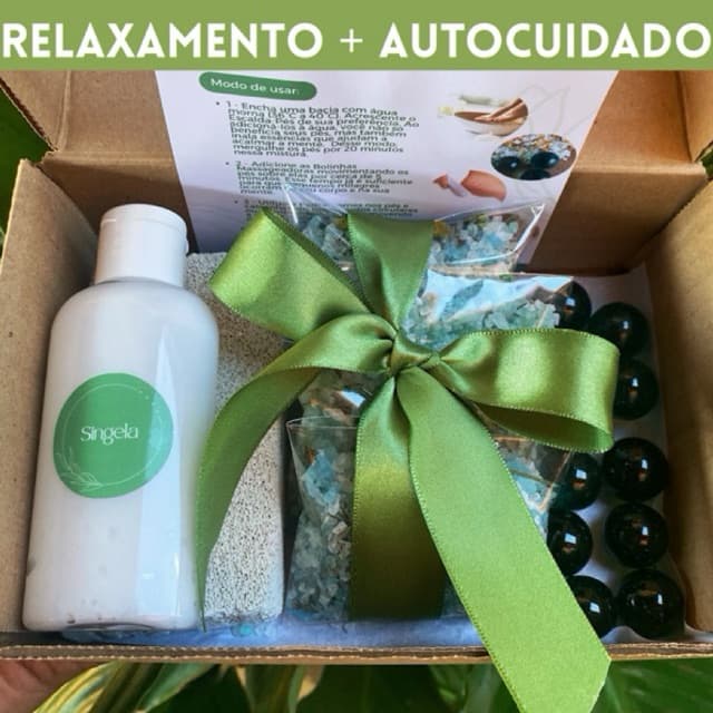 Spa dos Pés Relaxante / Presente Dia da Mulher / Dia das Mães - Esfoliante+Pedra-Pomes+Kit Escalda+Bolinhas Massageadora