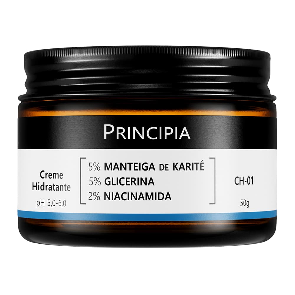 Creme Hidratante Facial 5% Manteiga de Karité + 5% Glicerina + 2% Niacinamida Ch-01 com 50g