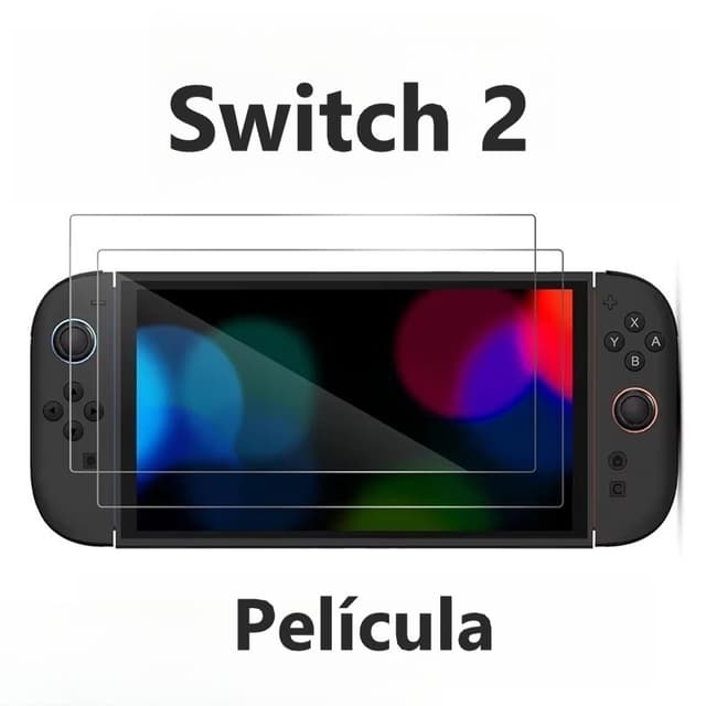 Película de Vidro Nintendo Switch 2 Tela Protetora Película