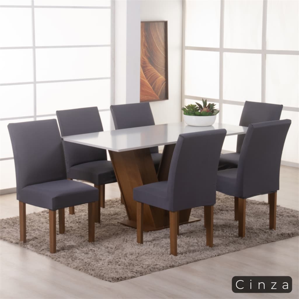 Kit Capas para Cadeira com Elástico 4 Peças - Oferta