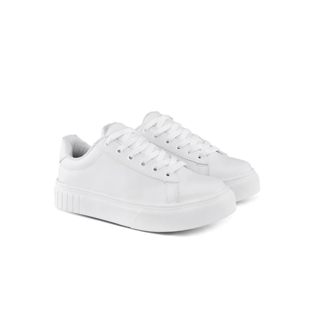 Tênis Feminino Branco Plataforma Conforto Bonito Barato Desconto Exclusivo