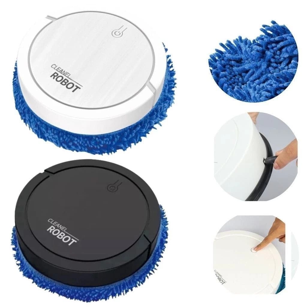 Robô de Limpeza Mop Simula Pano e Seca Baixo Ruído Robozinho