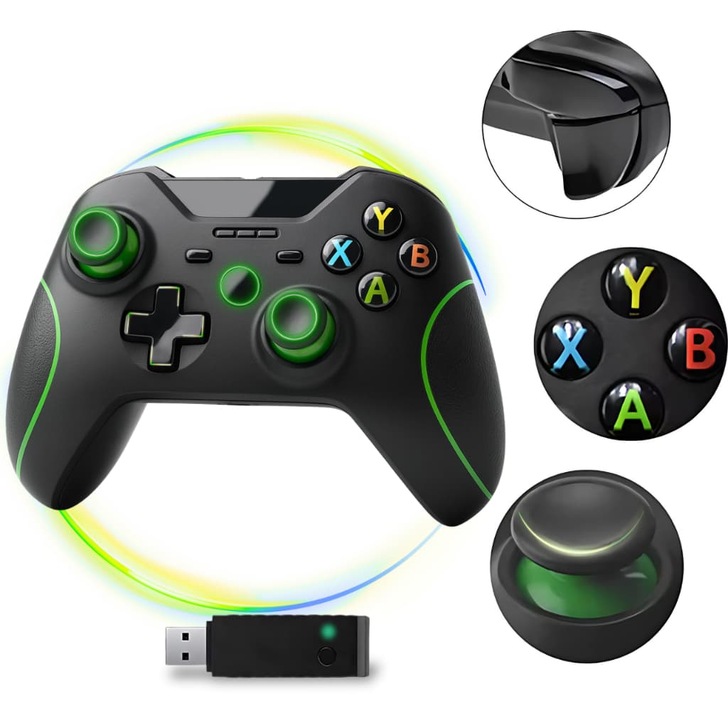Controle Compativel Xbox One Series S X Sem Fio Pc Gamer Manete Joystick Controller Alta Precisão