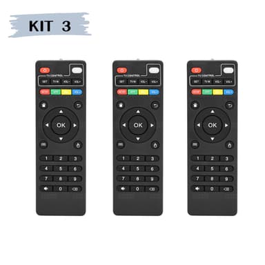 Controle Remoto para Tv Box 4K Universal Smart com Botões Inteligentes