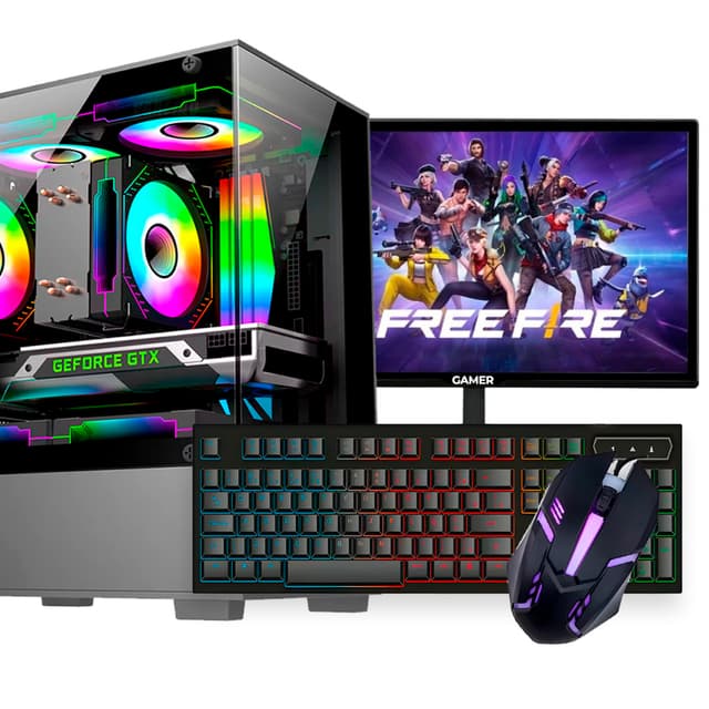 Computador Gamer Intel Core I5 6gb Ram SSD 120gb Gamer Gt 610 + Monitor 15"