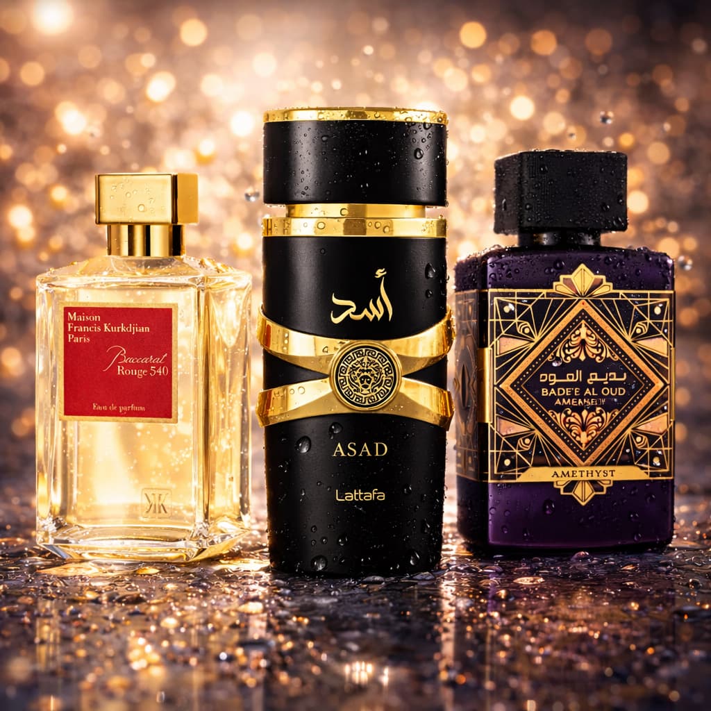 Kit 3 Perfumes Árabes Masculinos Importados Essência Concentrada Alta Fixação Aroma Forte Duradouro