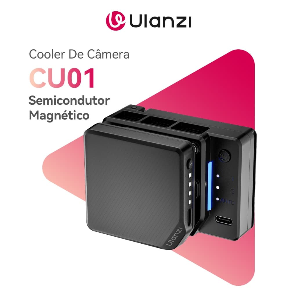 Ulanzi Cu01 Cooler de Câmera Semicondutor Magnético para Sony Canon Fujifilm Mirrorless