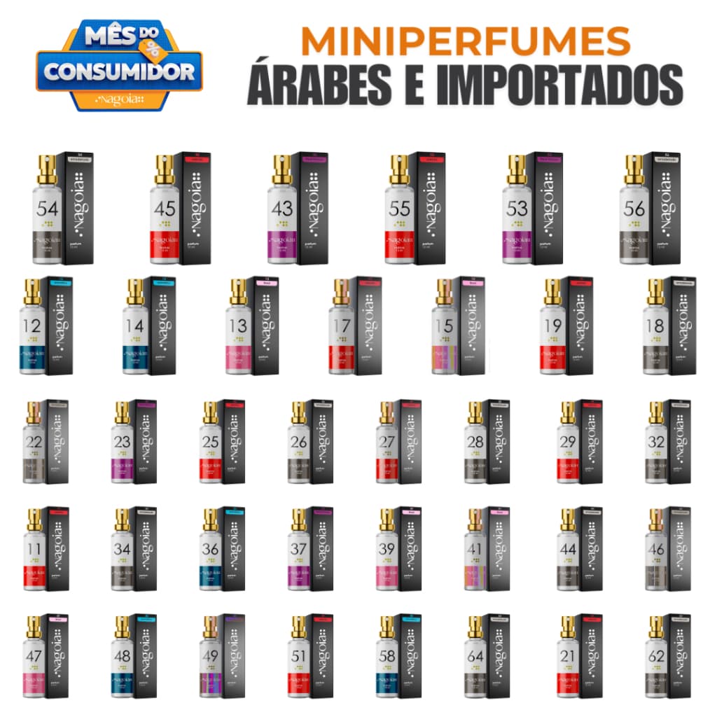 Perfume Nagoia de 15ml - Importado e Árabe - Masculino e Feminino - Alta Fixação - Premium