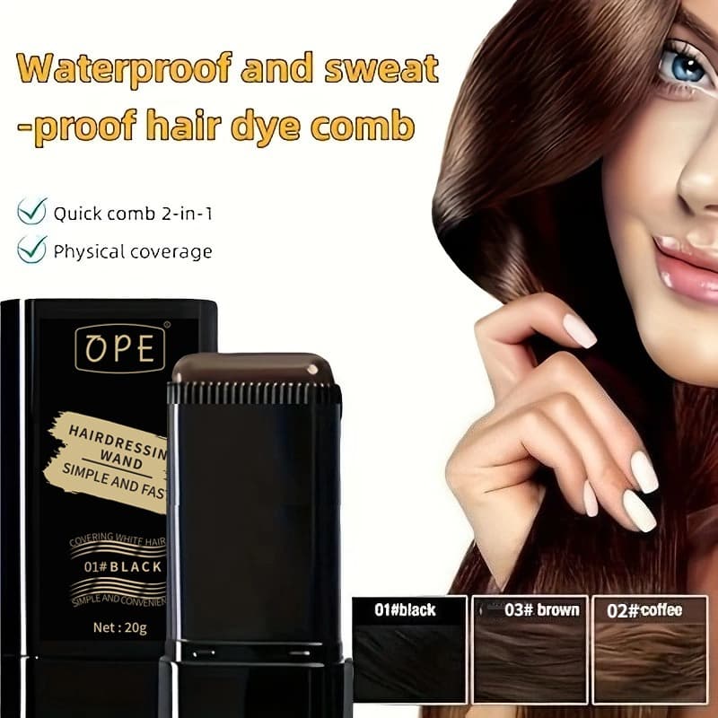 Pente de Tintura de Cabelo À Prova D'água de Suor para Retoque Doméstico-Presente Diy de Férias