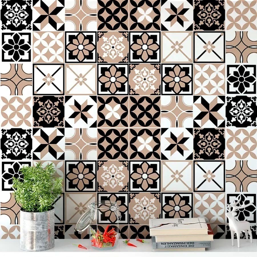 Papel de Parede para Cozinha Azulejo Português Lavável 5 Metros