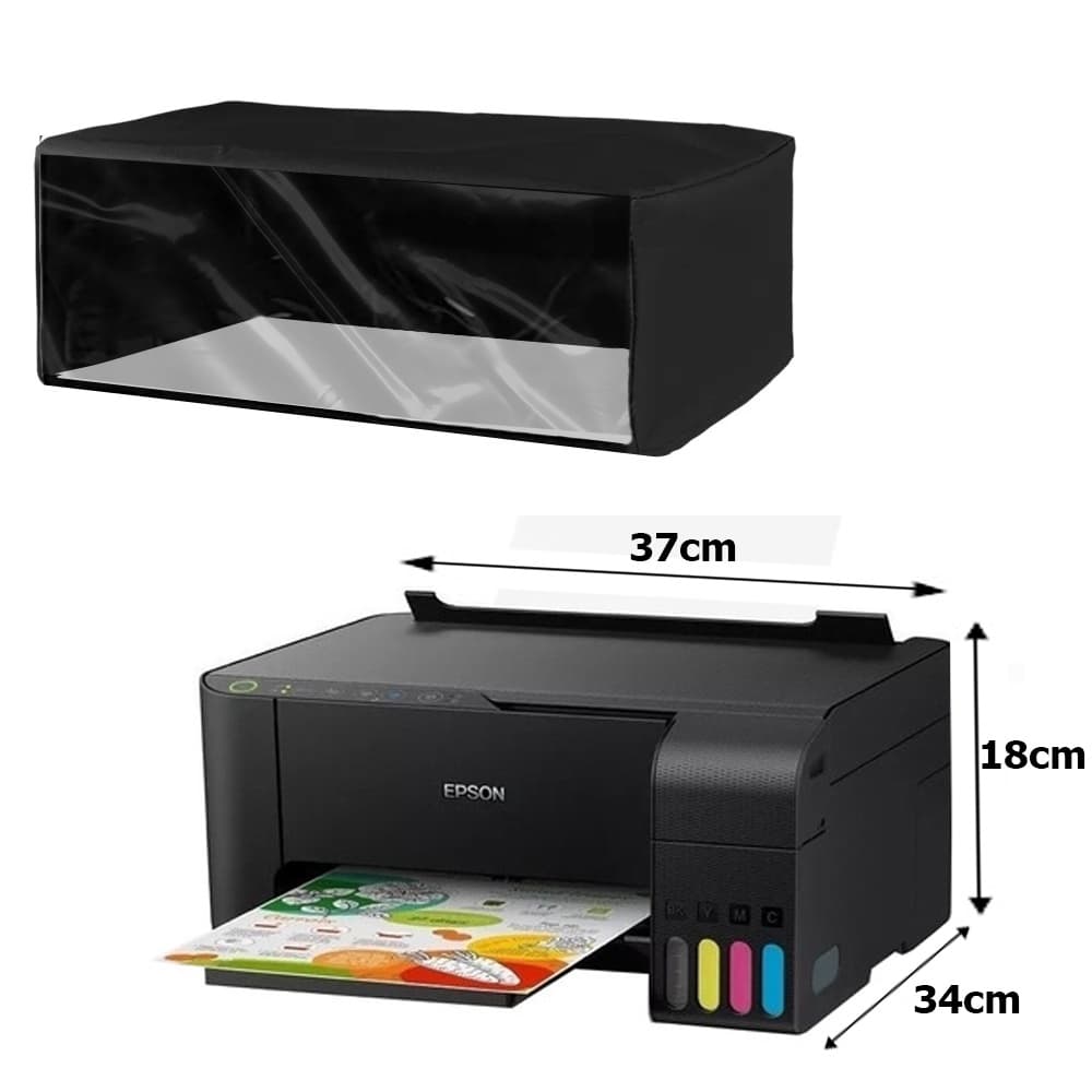 Capa Impressora Epson L3250 L1250 L3150 L4150 L4160 L6161 L3110 L3210 L4260 Frente Transparente