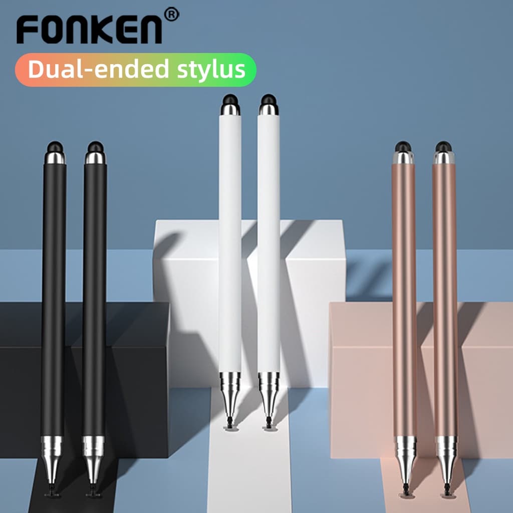 Fonken 2 em 1 Caneta Stylus Universal Tablet Lápis de Desenho para Smartphone Android i-Pad Phone
