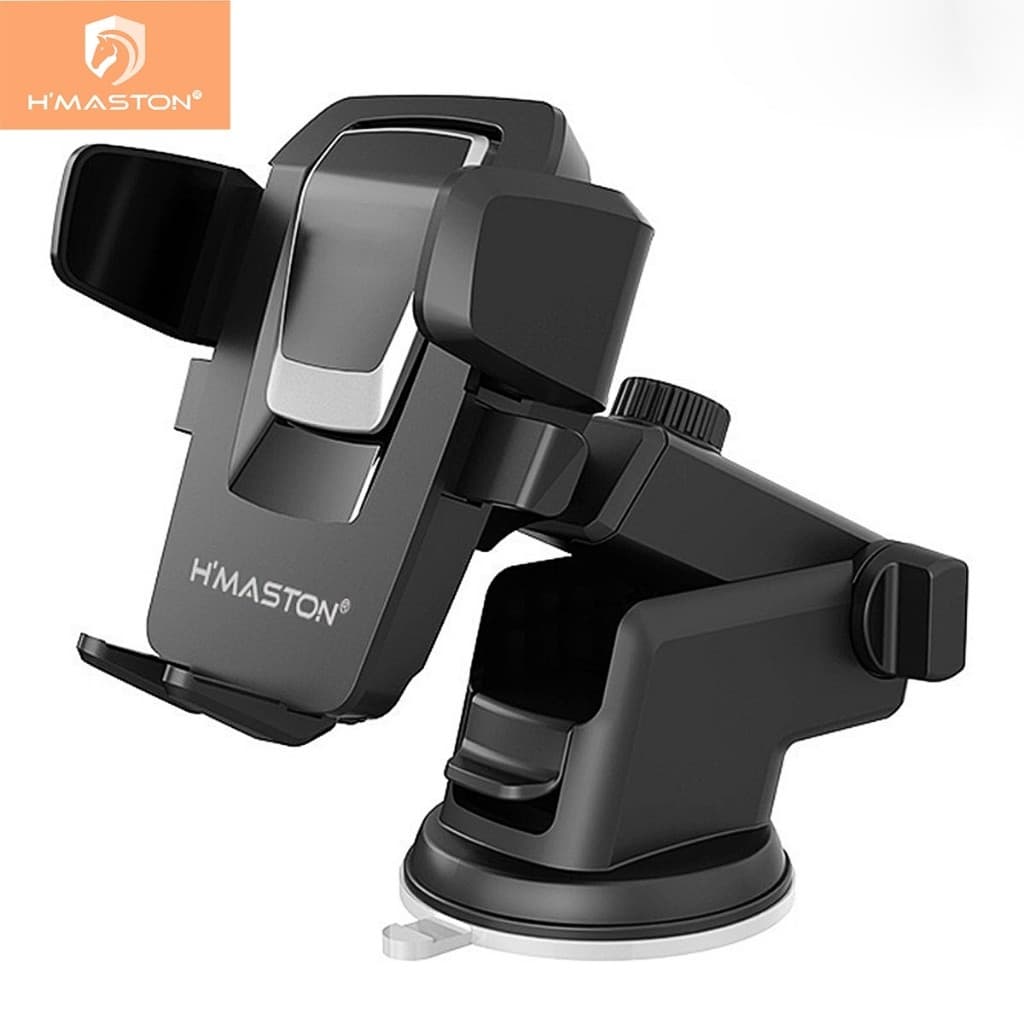 H'Maston Cj-02 Suporte Celular Gps Veicular Carro Universal 360° Trava Automática Ajustável