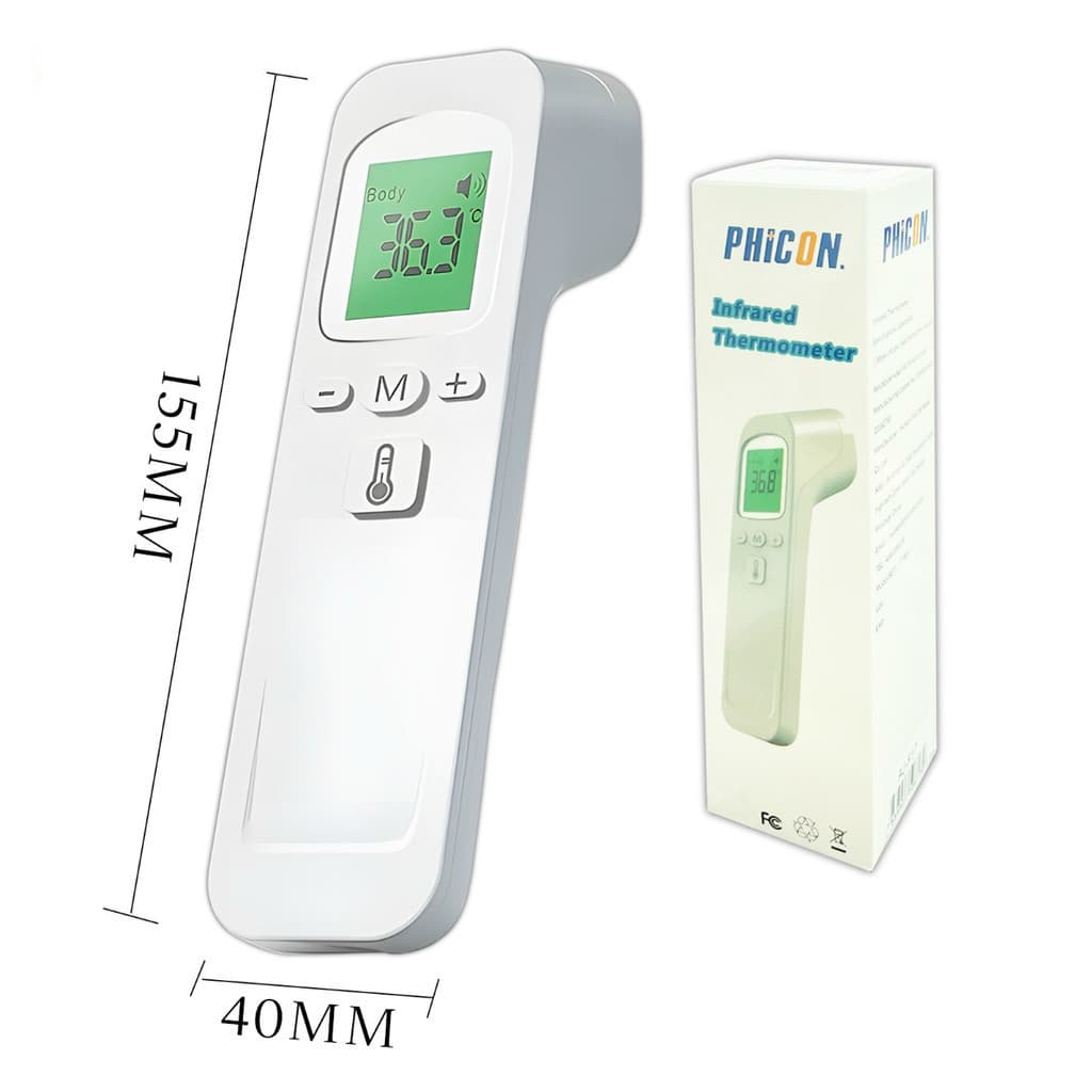 Termômetro Digital Infravermelho Sem Contato – Medição Precisa para Bebês e Adultos Lcd/ Pratico Alex
