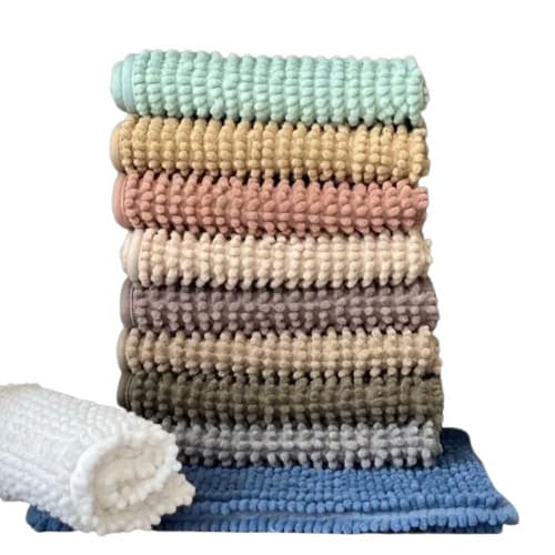 Kit 4 Peças Tapete de Banheiro Antiderrapante Bolinha Microfibra Combo Desconto Saida Box Piso Macio