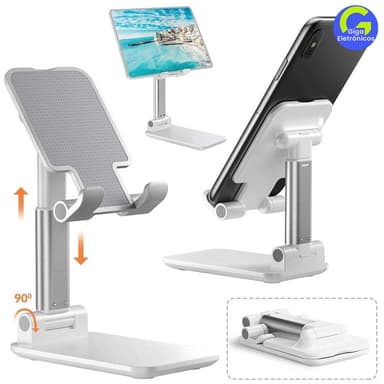 Suporte Ajustável Dobrável para Celular Tablet e Livros Universal