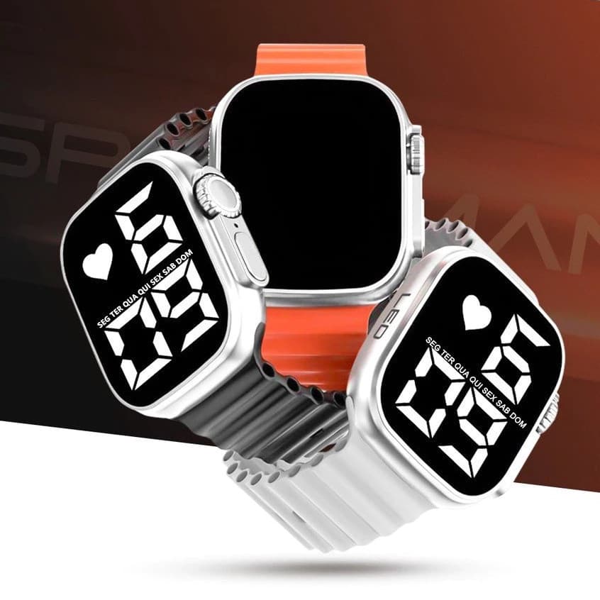 Relógios Esporte LED Digital À Prova D'agua Unissex