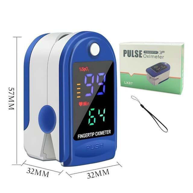 Oxímetro de Dedo de Pulso Digital Batimento Cardíaco Monitor de Frequência