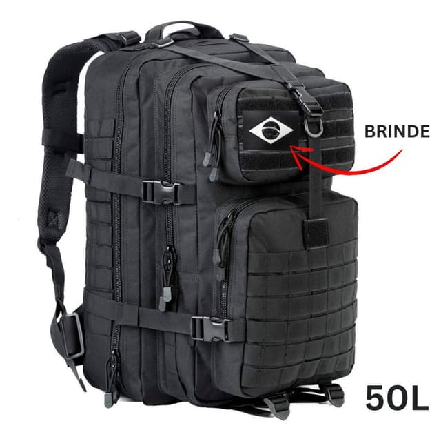 Mochilas Táticas Militares de Alta Qualidade, de 30l, 40l e 50l, para Atividades Ao Ar Livre.