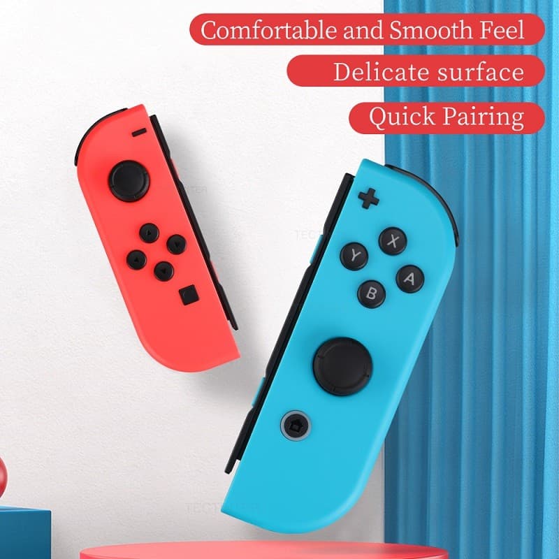 Controlador Sem Fio para Console Nintendo Switch/NS Lite/NS Oled, Joycon Gamepad, Controle, Joystick, Joypad, Turbo,
