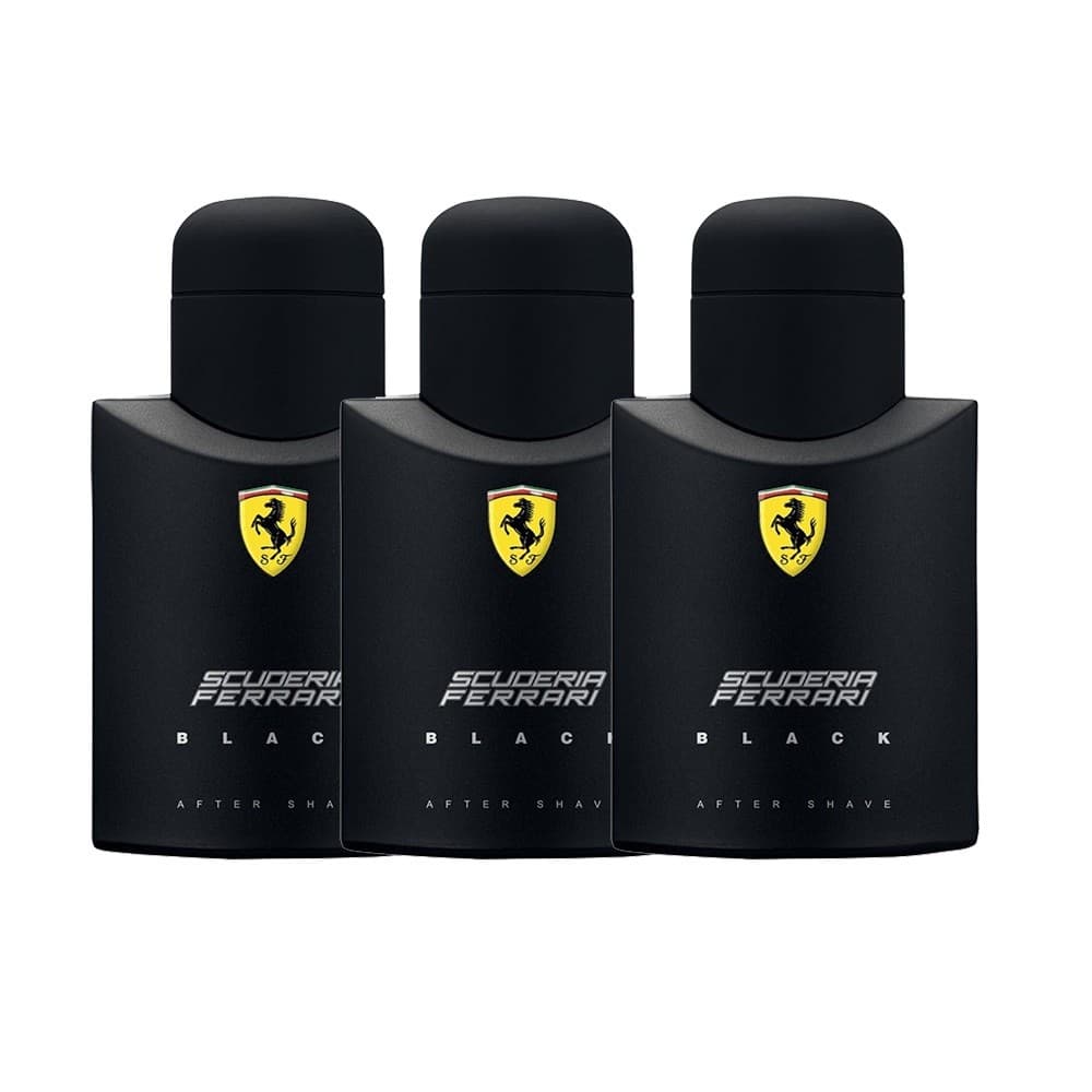 Kit 3/2/1 Perfume Masculino Importado Ferrari Black de Alta Fixação - Envio Imediato