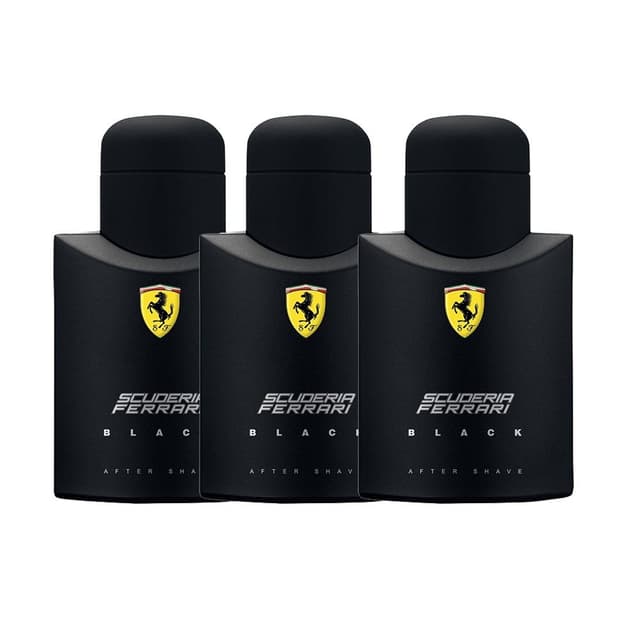 Kit 3/2/1 Perfume Masculino Importado Ferrari Black de Alta Fixação - Envio Imediato