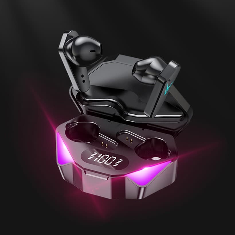 X15 Pro Tws Bluetooth Earbuds Stereo Surround Gaming Microfone com Cancelamento de Ruído Sem Atraso
