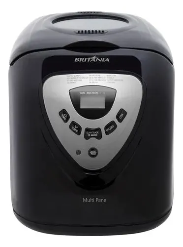 Panificadora Multipane 12p com Função Timer e Antiaderente Potência de 550w Cor Preto Britânia 220v