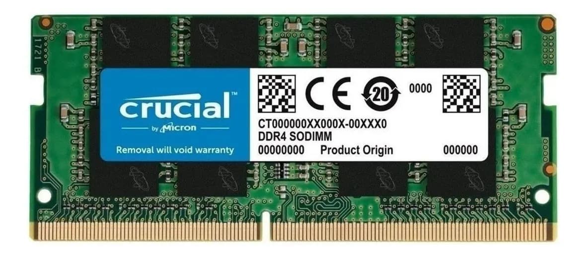 Memória Ram Gamer Verde 8gb 1 Crucial Ct8g4sfs8266