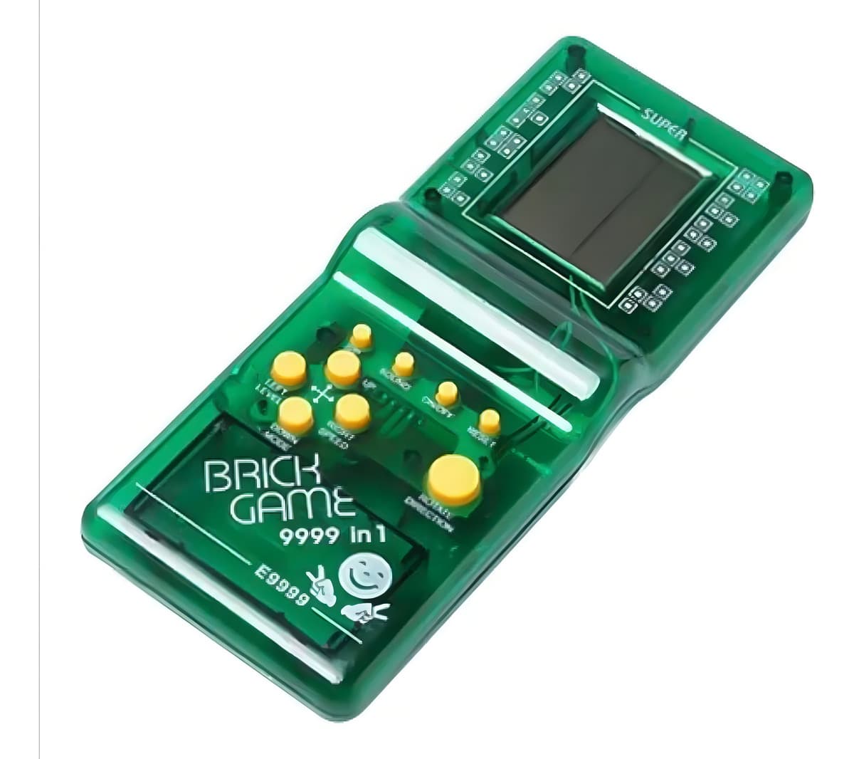 Mini Game Portátil Brick Game 9999 In 1 Verde Transparente 9999 Jogos