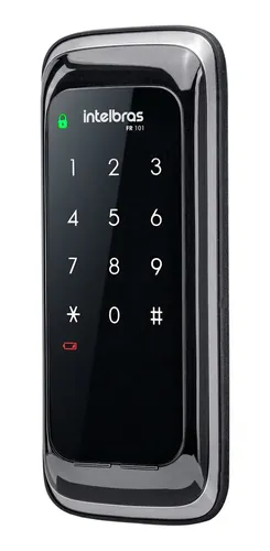 Fechadura Digital de Sobrepor Touch Screen Fr 101 Preta Intelbras Preto