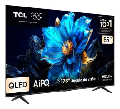 Smart Tv Tcl 65 Polegadas QLED 4K P7k Wifi Bluetooth Google Tv Hdr10+ Dolby Atmos Dolby Vision 65p7k