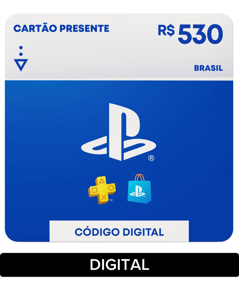 Sony PlayStation Store Gift Card R$ 530 (Digital)
