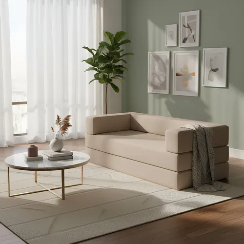 Sofá-cama Compacto 100% Espuma Envio na Caixa