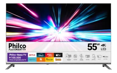 Smart Tv 55 Philco 4K Uhd Roku Tv Dolby Audio P55cra