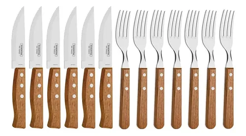 Tramontina Churrasco Cor do Punho Marrom-claro 12 Unidades 44.5cm