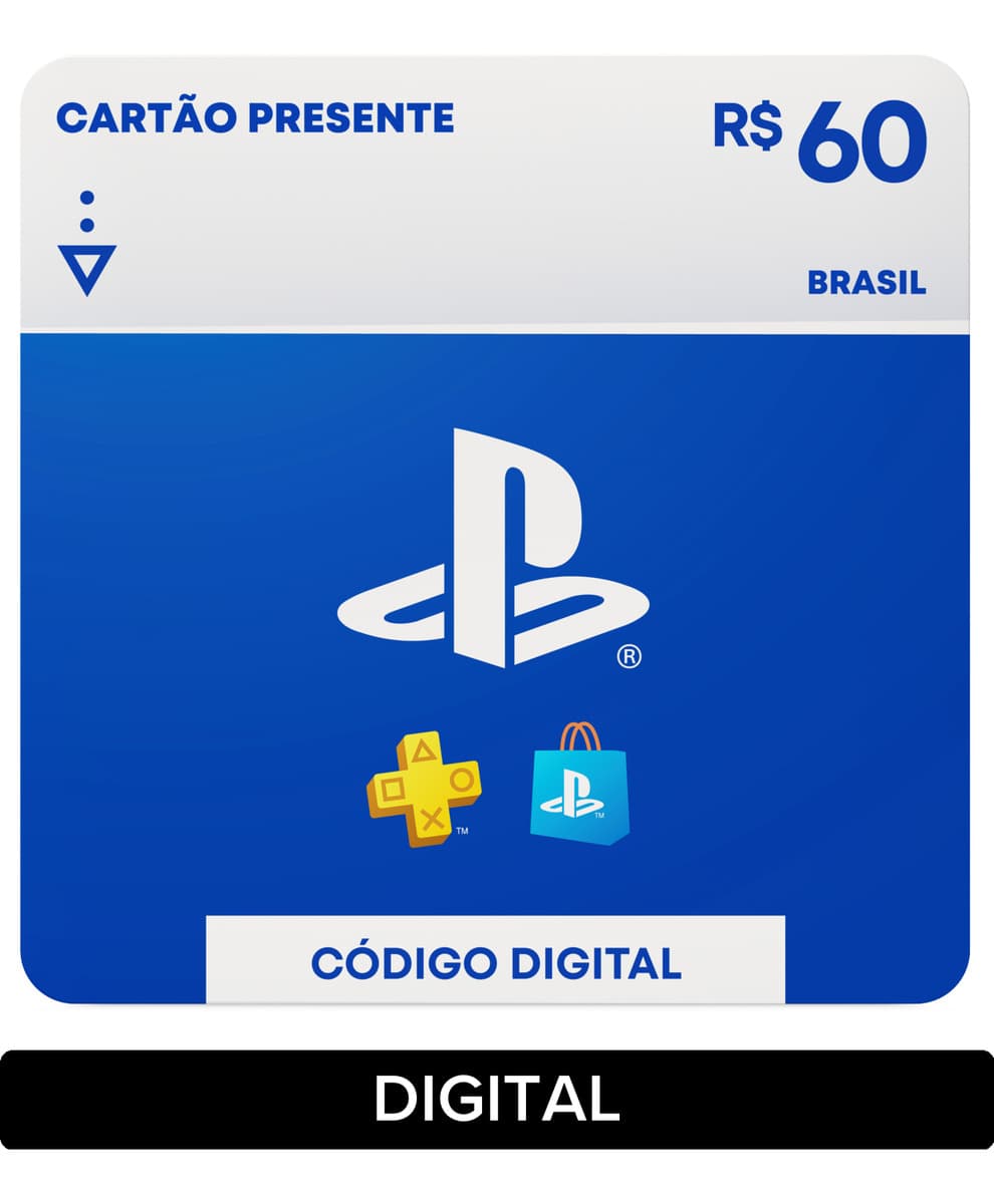 Sony PlayStation Store Gift Card R$ 60 (Digital)