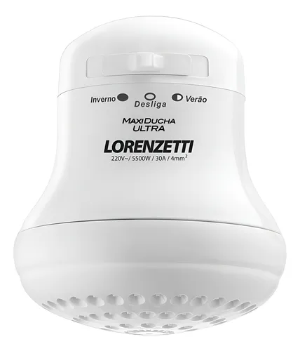 Lorenzetti Maxi Ducha Ultra Branco 5500w 220v 5.5 Kw